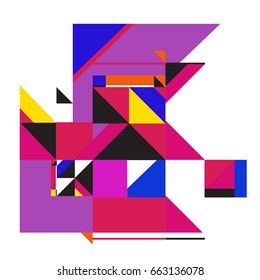 Trendy geometric elements memphis greeting cards design. Retro style texture, pattern and elements. Modern abstract design poster and cover template
