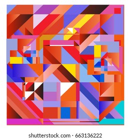 Trendy geometric elements memphis greeting cards design. Retro style texture, pattern and elements. Modern abstract design poster and cover template