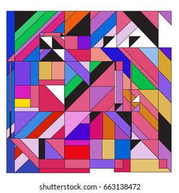 Trendy geometric elements memphis greeting cards design. Retro style texture, pattern and elements. Modern abstract design poster and cover template