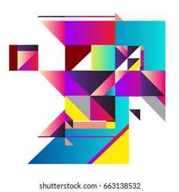 Trendy geometric elements memphis greeting cards design. Retro style texture, pattern and elements. Modern abstract design poster and cover template