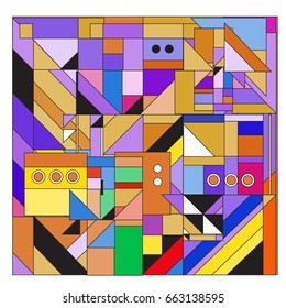 Trendy geometric elements memphis greeting cards design. Retro style texture, pattern and elements. Modern abstract design poster and cover template