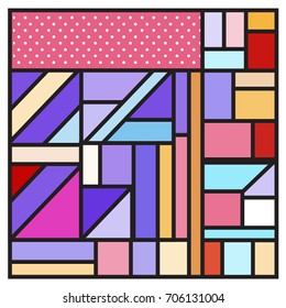 Trendy geometric elements memphis greeting cards design. Retro style texture, pattern and elements. Retro abstract pattern poster and cover design template for summer holiday season.
