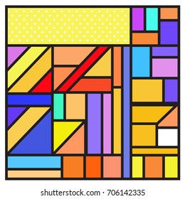 Trendy geometric elements memphis greeting cards design. Retro style texture, pattern and elements. Retro abstract pattern poster and cover design template for summer holiday season.