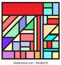 Trendy geometric elements memphis greeting cards design. Retro style texture, pattern and elements. Retro abstract pattern poster and cover design template for summer holiday season.