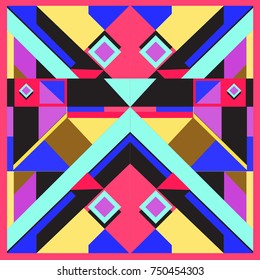 Trendy geometric elements memphis greeting cards design. Retro style texture, pattern and elements. Modern abstract design poster and cover template