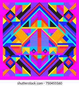 Trendy geometric elements memphis greeting cards design. Retro style texture, pattern and elements. Modern abstract design poster and cover template