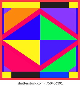Trendy geometric elements memphis greeting cards design. Retro style texture, pattern and elements. Modern abstract design poster and cover template
