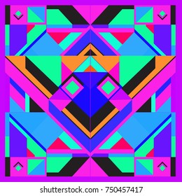 Trendy geometric elements memphis greeting cards design. Retro style texture, pattern and elements. Modern abstract design poster and cover template
