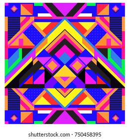 Trendy geometric elements memphis greeting cards design. Retro style texture, pattern and elements. Modern abstract design poster and cover template
