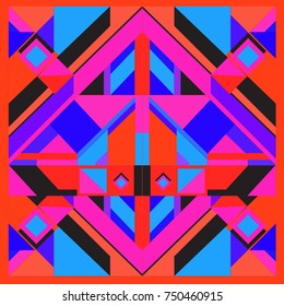 Trendy geometric elements memphis greeting cards design. Retro style texture, pattern and elements. Modern abstract design poster and cover template
