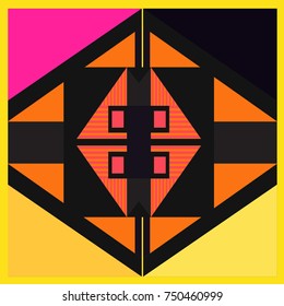 Trendy geometric elements memphis greeting cards design. Retro style texture, pattern and elements. Modern abstract design poster and cover template

