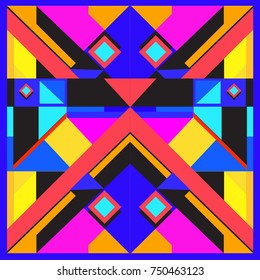 Trendy geometric elements memphis greeting cards design. Retro style texture, pattern and elements. Modern abstract design poster and cover template