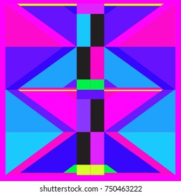 Trendy geometric elements memphis greeting cards design. Retro style texture, pattern and elements. Modern abstract design poster and cover template