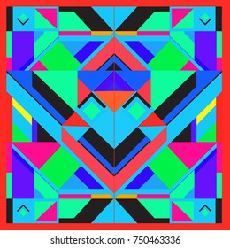 Trendy geometric elements memphis greeting cards design. Retro style texture, pattern and elements. Modern abstract design poster and cover template