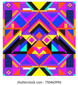 Trendy geometric elements memphis greeting cards design. Retro style texture, pattern and elements. Modern abstract design poster and cover template