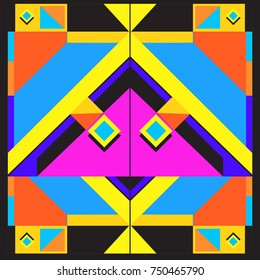 Trendy geometric elements memphis greeting cards design. Retro style texture, pattern and elements. Modern abstract design poster and cover template
