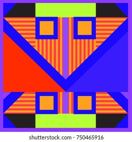 Trendy geometric elements memphis greeting cards design. Retro style texture, pattern and elements. Modern abstract design poster and cover template
