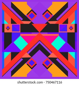 Trendy geometric elements memphis greeting cards design. Retro style texture, pattern and elements. Modern abstract design poster and cover template
