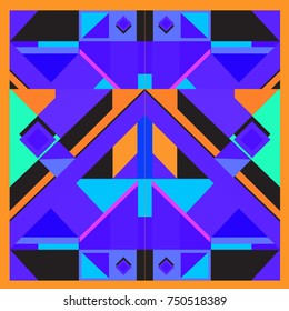 Trendy geometric elements memphis greeting cards design. Retro style texture, pattern and elements. Modern abstract design poster and cover template