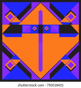 Trendy geometric elements memphis greeting cards design. Retro style texture, pattern and elements. Modern abstract design poster and cover template