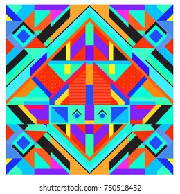 Trendy geometric elements memphis greeting cards design. Retro style texture, pattern and elements. Modern abstract design poster and cover template