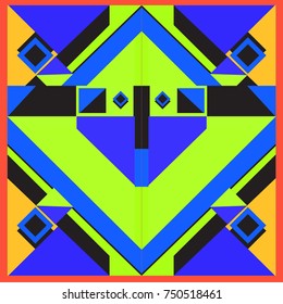 Trendy geometric elements memphis greeting cards design. Retro style texture, pattern and elements. Modern abstract design poster and cover template