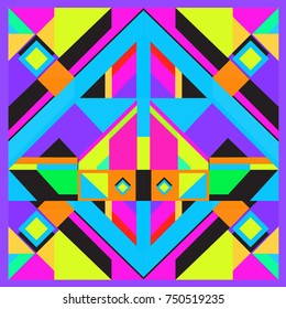 Trendy geometric elements memphis greeting cards design. Retro style texture, pattern and elements. Modern abstract design poster and cover template