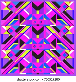 Trendy geometric elements memphis greeting cards design. Retro style texture, pattern and elements. Modern abstract design poster and cover template