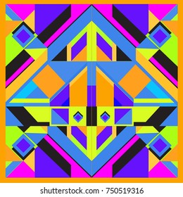 Trendy geometric elements memphis greeting cards design. Retro style texture, pattern and elements. Modern abstract design poster and cover template