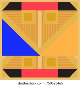 Trendy geometric elements memphis greeting cards design. Retro style texture, pattern and elements. Modern abstract design poster and cover template