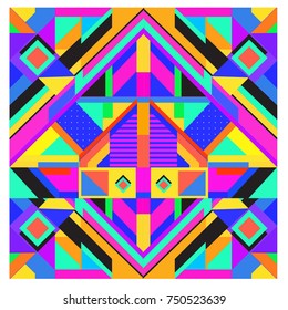Trendy geometric elements memphis greeting cards design. Retro style texture, pattern and elements. Modern abstract design poster and cover template
