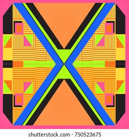 Trendy geometric elements memphis greeting cards design. Retro style texture, pattern and elements. Modern abstract design poster and cover template
