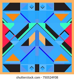 Trendy geometric elements memphis greeting cards design. Retro style texture, pattern and elements. Modern abstract design poster and cover template