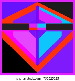 Trendy geometric elements memphis greeting cards design. Retro style texture, pattern and elements. Modern abstract design poster and cover template