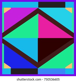 Trendy geometric elements memphis greeting cards design. Retro style texture, pattern and elements. Modern abstract design poster and cover template