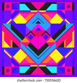 Trendy geometric elements memphis greeting cards design. Retro style texture, pattern and elements. Modern abstract design poster and cover template