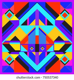 Trendy geometric elements memphis greeting cards design. Retro style texture, pattern and elements. Modern abstract design poster and cover template