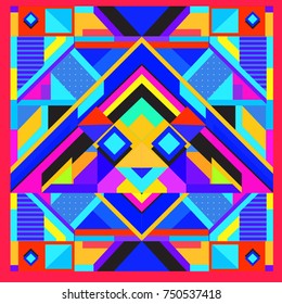 Trendy geometric elements memphis greeting cards design. Retro style texture, pattern and elements. Modern abstract design poster and cover template