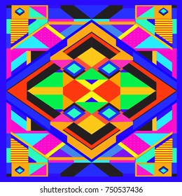 Trendy geometric elements memphis greeting cards design. Retro style texture, pattern and elements. Modern abstract design poster and cover template