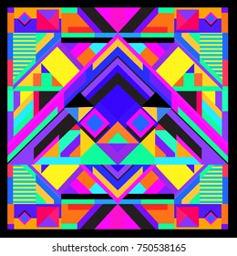 Trendy geometric elements memphis greeting cards design. Retro style texture, pattern and elements. Modern abstract design poster and cover template