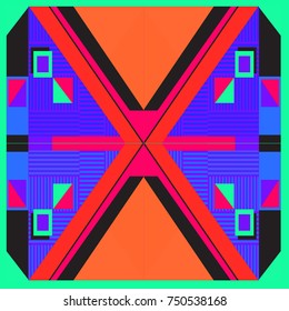 Trendy geometric elements memphis greeting cards design. Retro style texture, pattern and elements. Modern abstract design poster and cover template