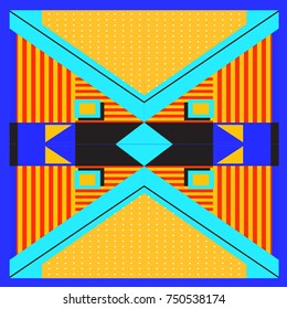Trendy geometric elements memphis greeting cards design. Retro style texture, pattern and elements. Modern abstract design poster and cover template