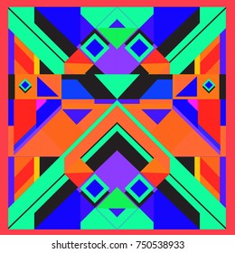 Trendy geometric elements memphis greeting cards design. Retro style texture, pattern and elements. Modern abstract design poster and cover template