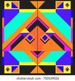 Trendy geometric elements memphis greeting cards design. Retro style texture, pattern and elements. Modern abstract design poster and cover template