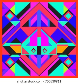 Trendy geometric elements memphis greeting cards design. Retro style texture, pattern and elements. Modern abstract design poster and cover template