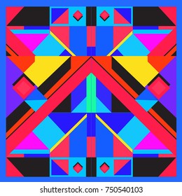 Trendy geometric elements memphis greeting cards design. Retro style texture, pattern and elements. Modern abstract design poster and cover template