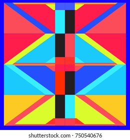 Trendy geometric elements memphis greeting cards design. Retro style texture, pattern and elements. Modern abstract design poster and cover template