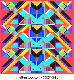 Trendy geometric elements memphis greeting cards design. Retro style texture, pattern and elements. Modern abstract design poster and cover template