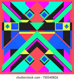 Trendy geometric elements memphis greeting cards design. Retro style texture, pattern and elements. Modern abstract design poster and cover template