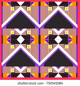 Trendy geometric elements memphis greeting cards design. Retro style texture, pattern and elements. Modern abstract design poster and cover template